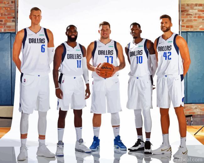 Dallas Mavericks Players Painting By Numbers Kits