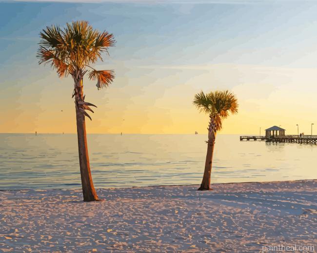 Biloxi Beach Painting By Numbers Kits