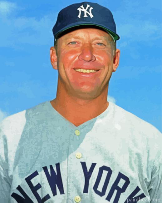 Mickey Mantle Painting By Numbers Kits