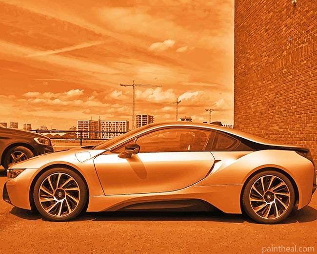 Brown BMW Painting By Numbers Kits