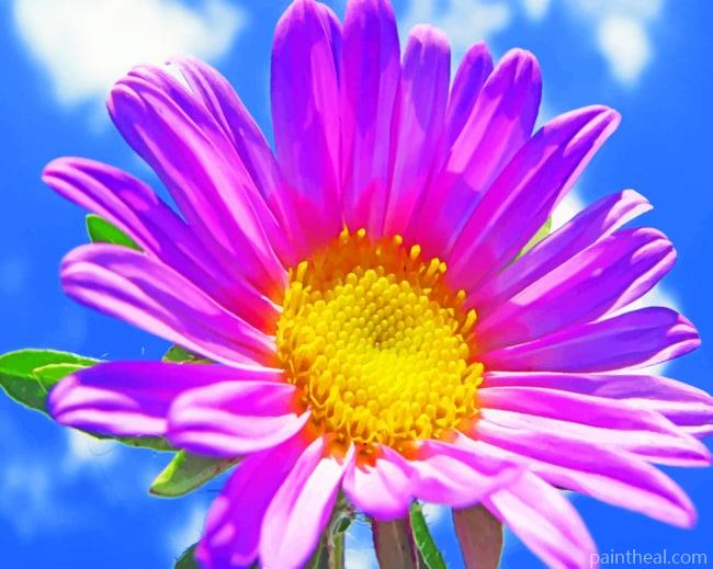 Spring Purple Flower Painting By Numbers Kits