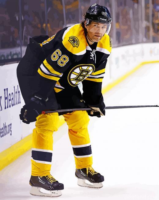 Jagr Ice Hockey Player Painting By Numbers Kits