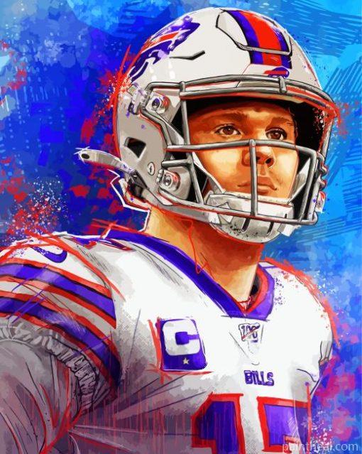 Buffalo Bills Josh Allen Painting By Numbers Kits