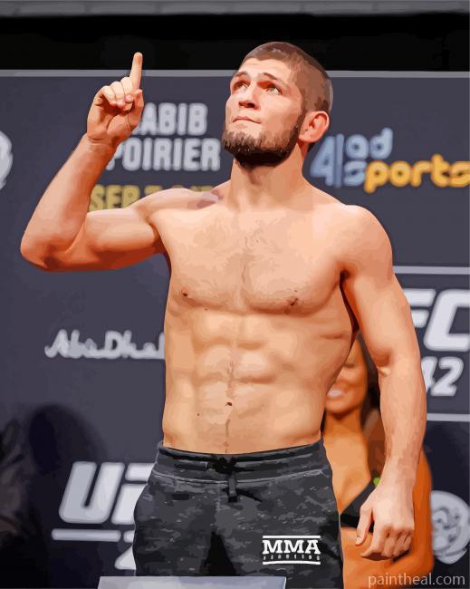 The Fighter Khabib Painting By Numbers Kits