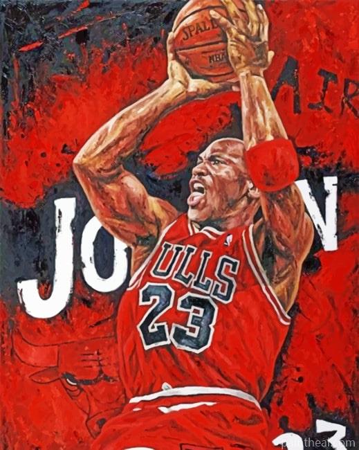 Michael Jordan Player Painting By Numbers Kits