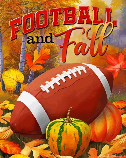 Football And Fall Painting By Numbers Kits