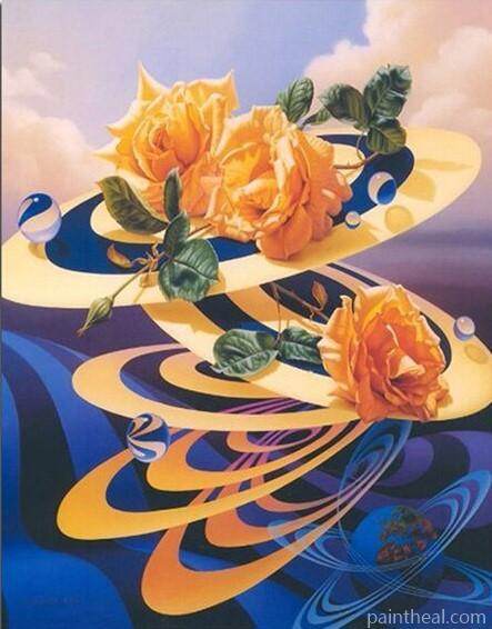Ilene Meyer Yellow Magic Flowers Painting By Numbers Kits