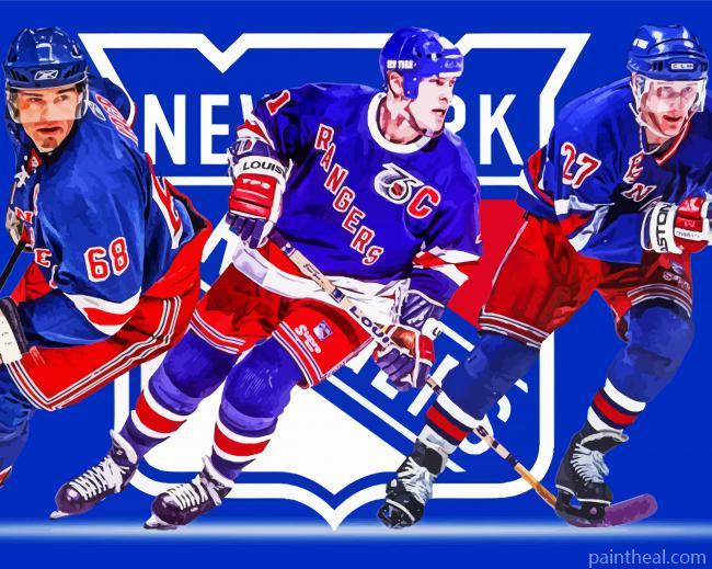 New York Rangers Painting By Numbers Kits