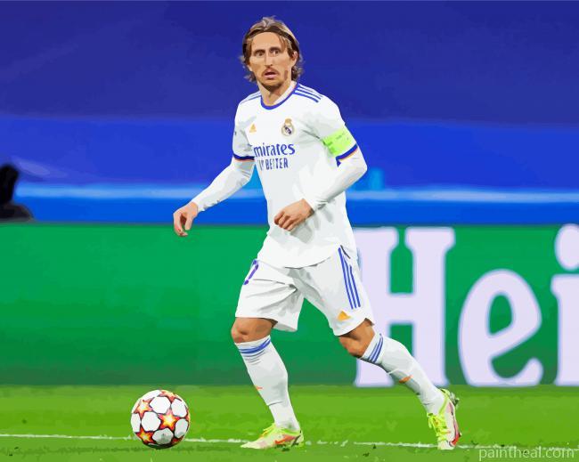 Luka Modric Football Player Painting By Numbers Kits