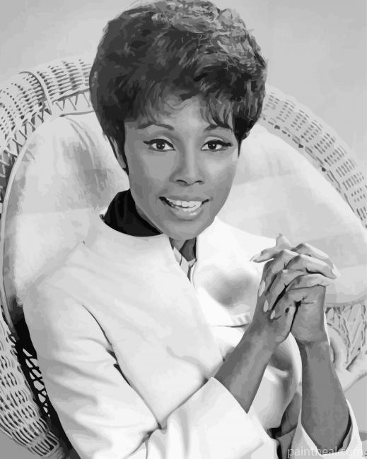 Monochrome Diahann Carroll Painting By Numbers Kits