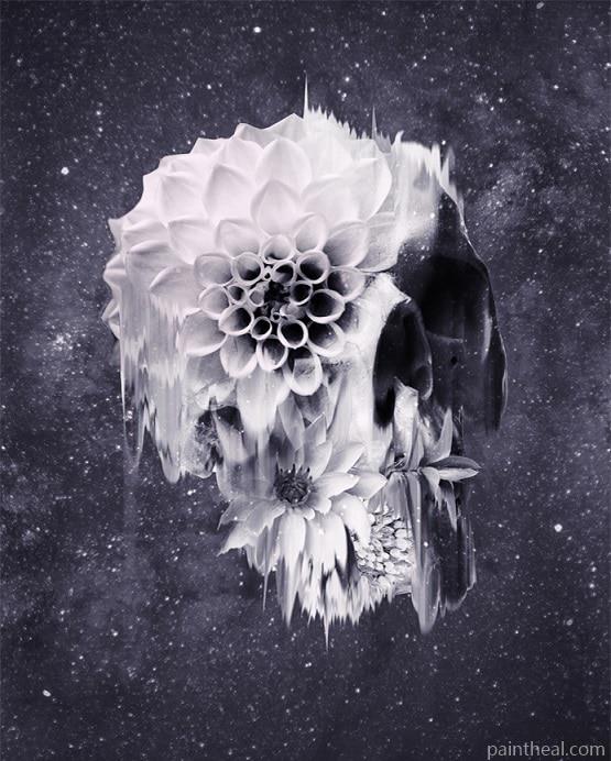Decay Skull Abstract Painting By Numbers Kits