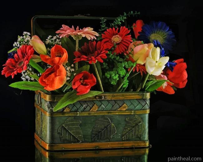 Flowers Box Painting By Numbers Kits