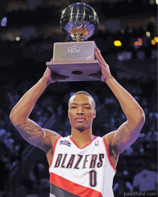 Damian Lillard Blazers Painting By Numbers Kits