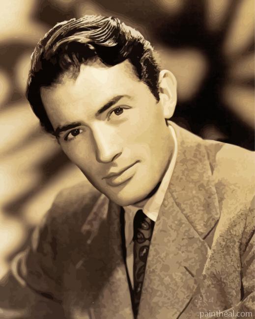 Retro Gregory Peck Painting By Numbers Kits