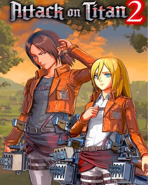 Attack On Titan Painting By Numbers Kits