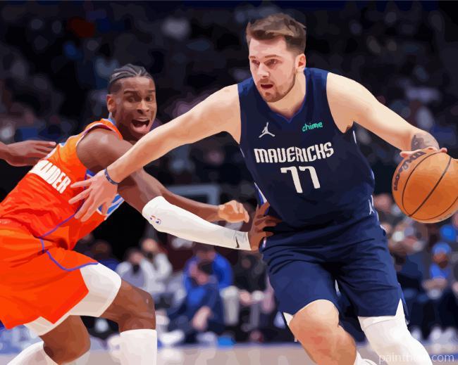 Dallas Mavericks Basketball Team Painting By Numbers Kits