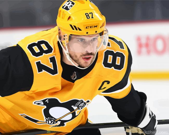 Sidney Crosby Pinguins Painting By Numbers Kits