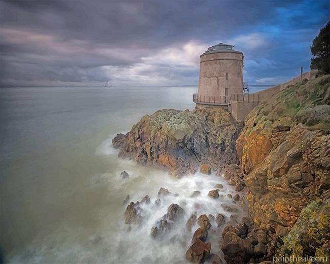 Dublin Ireland Martello Tower Painting By Numbers Kits