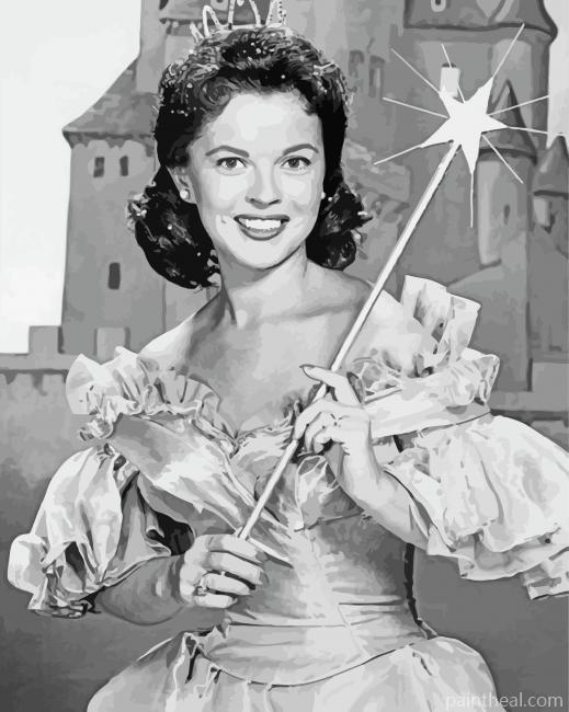 Black And White Shirley Temple Painting By Numbers Kits