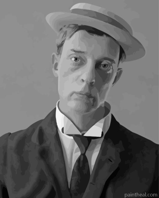 Buster Keaton In Hat Painting By Numbers Kits