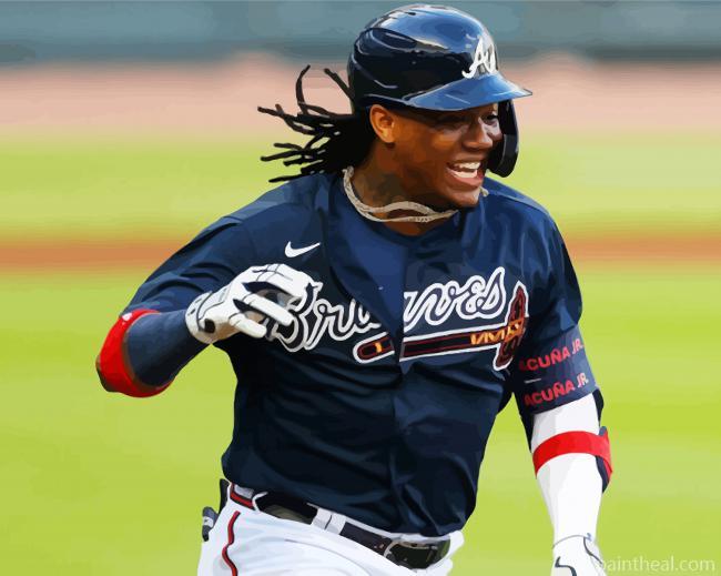 Ronald Acuna Jr Painting By Numbers Kits