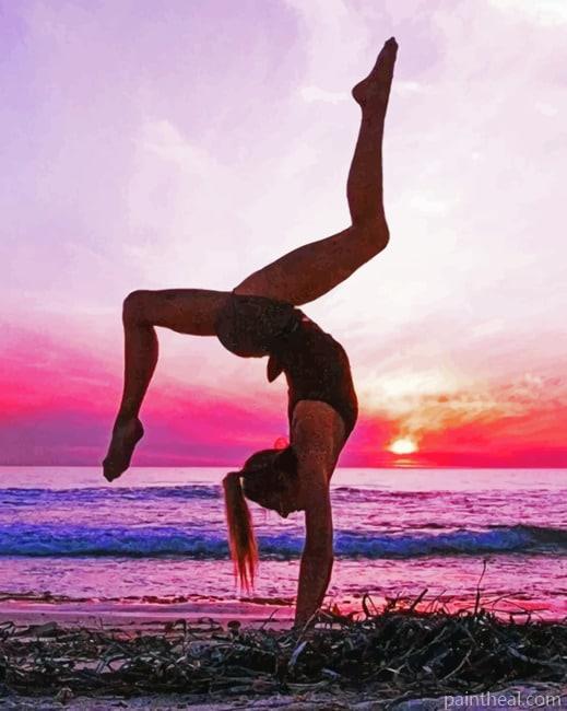 Sunset Gymnastics Painting By Numbers Kits