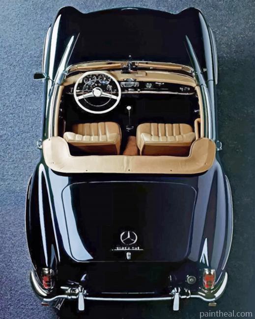 Black Classic Mercedes Benz Painting By Numbers Kits
