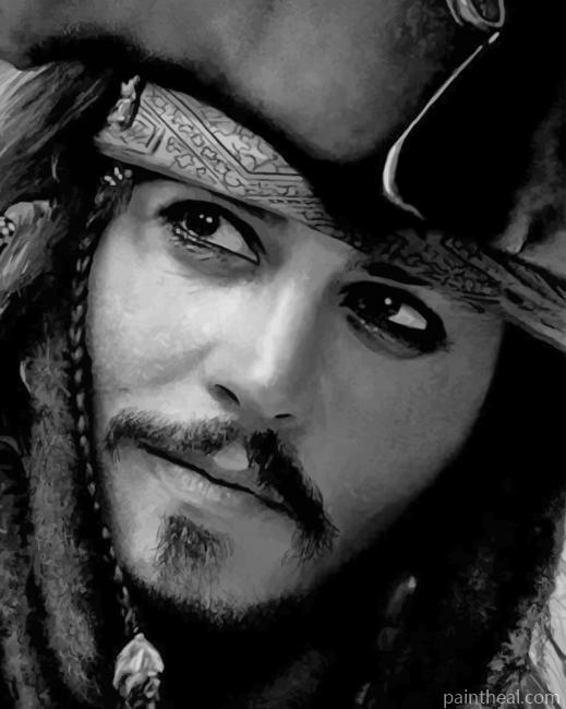 Jack Sparrow Pirates Of the Caribbean NEW Painting By Numbers Kits