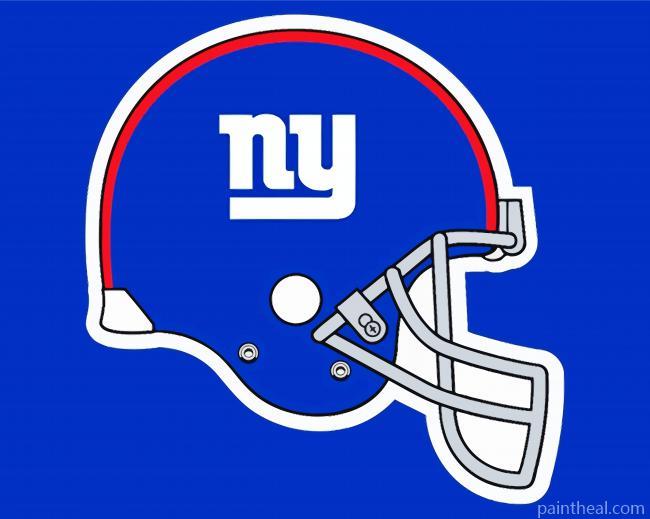 New York Giants Helmet Logo Painting By Numbers Kits
