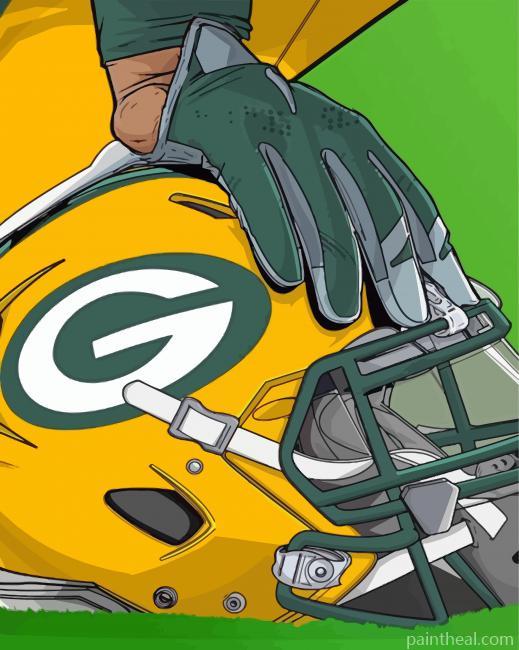 Green Bay Packers Football Art Painting By Numbers Kits
