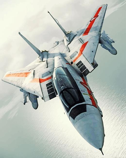 F14 Airplane Painting By Numbers Kits