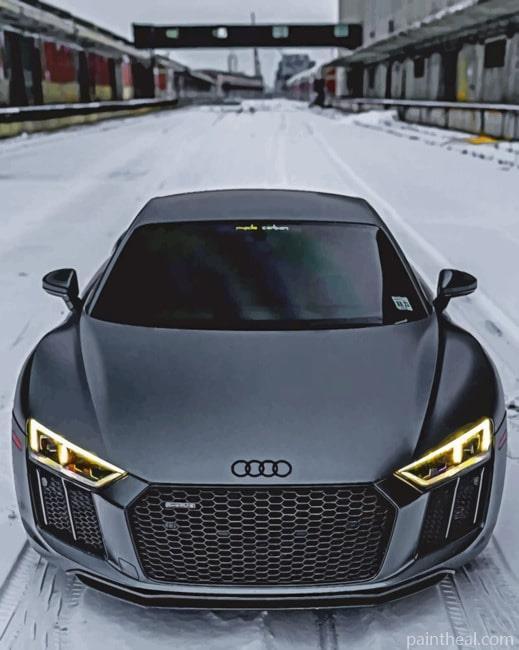 Audi R8 Dark Grey Painting By Numbers Kits