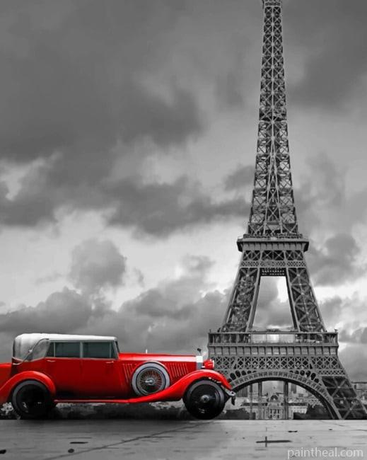 Black And White Eiffel Tower NEW Painting By Numbers Kits