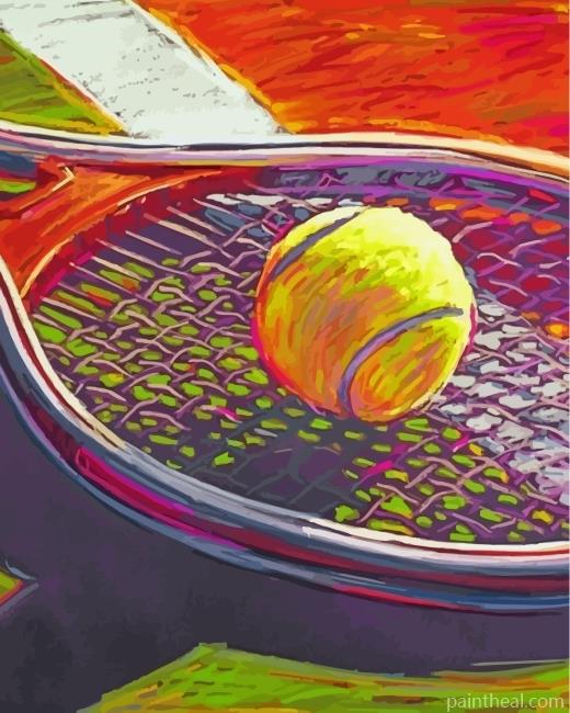 Tennis Equipment Painting By Numbers Kits