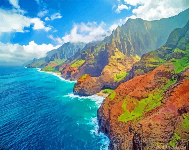 Kauai Island In Hawaii Painting By Numbers Kits