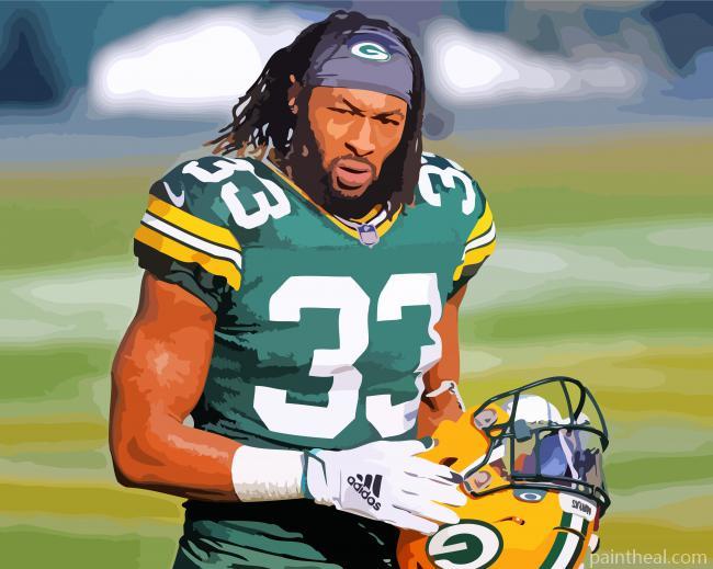 Aaron Jones Green Bay Packers Painting By Numbers Kits