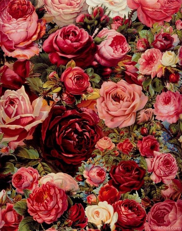 Aesthetic Red And Pink Roses Painting By Numbers Kits