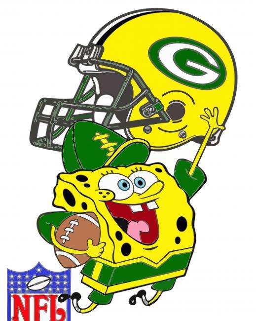 Green Bay Packers Spoongbob Painting By Numbers Kits