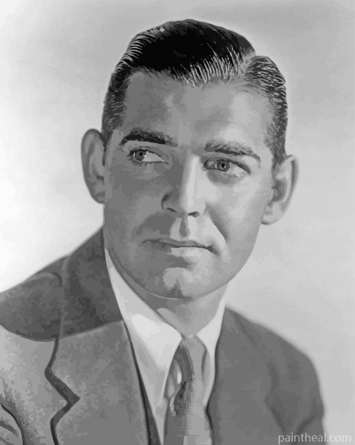 Young Clark Gable Painting By Numbers Kits