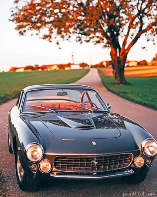 Black Classic Car Painting By Numbers Kits
