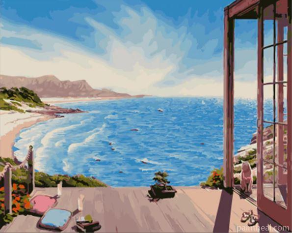 Sunny Beach House Painting By Numbers Kits