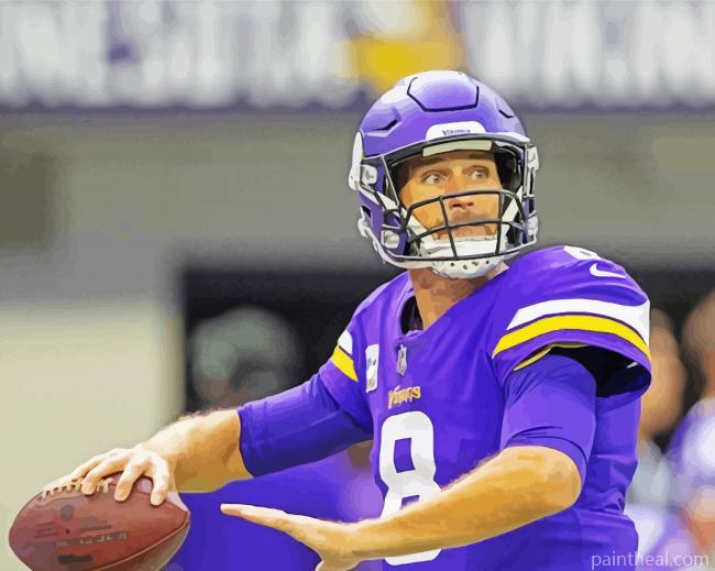 Kirk Cousins Player Painting By Numbers Kits