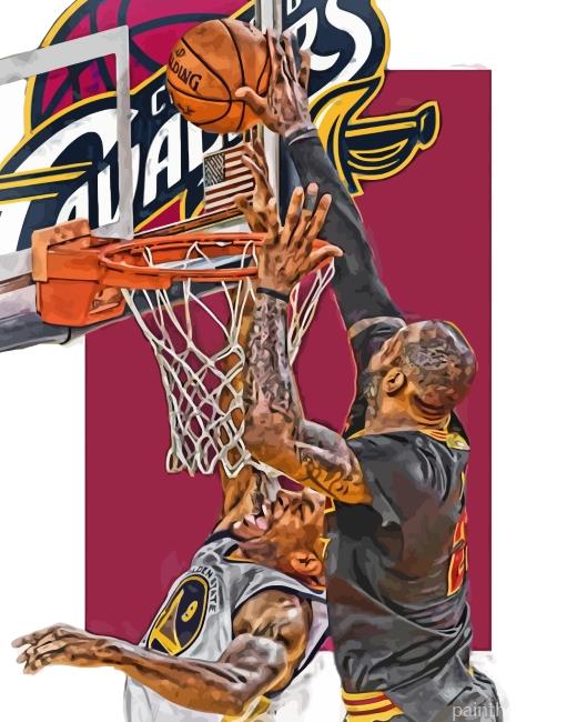 Lebron James Cleveland Painting By Numbers Kits