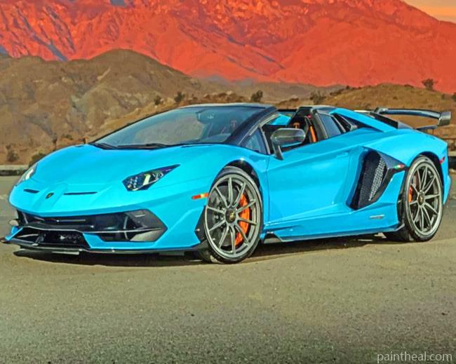 Lamborghini Aventador Painting By Numbers Kits