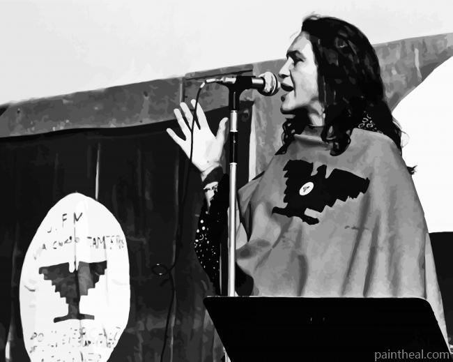 Black And White Dolores Huerta Painting By Numbers Kits