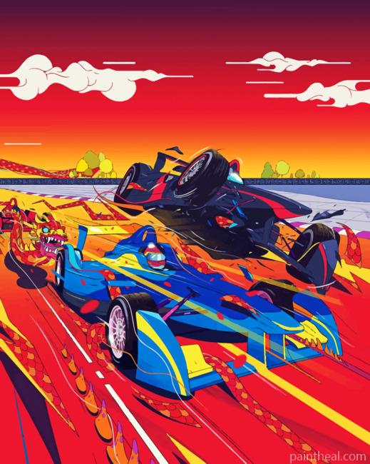 Formula Racing Painting By Numbers Kits