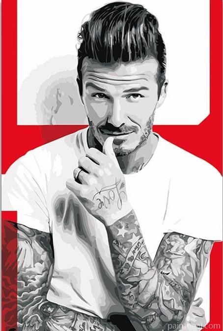 David Beckham Fashion People Painting By Numbers Kits