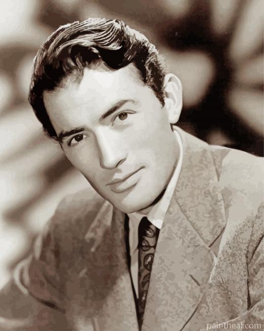 Monochrome Gregory Peck Painting By Numbers Kits
