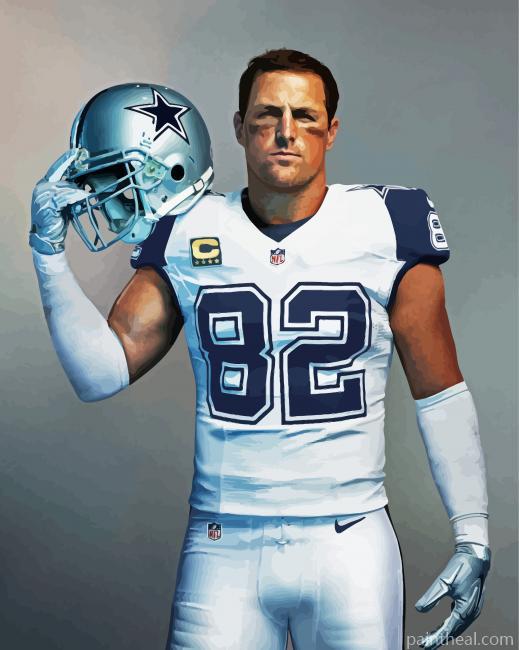 Football Player Jason Witten Painting By Numbers Kits