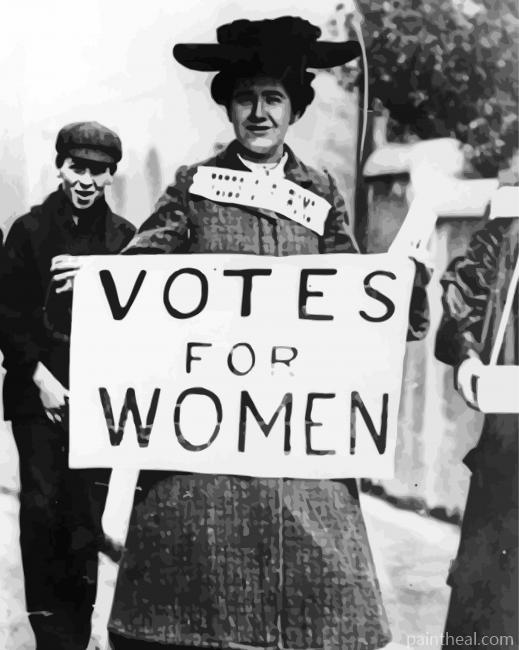 Retro votes For Women Painting By Numbers Kits